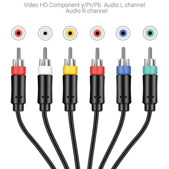Alt view image 4 of 5 - Azduou Premium Ypbpr Component Video Cable for PS2/3 with True Ypbpr HD Signal Output
