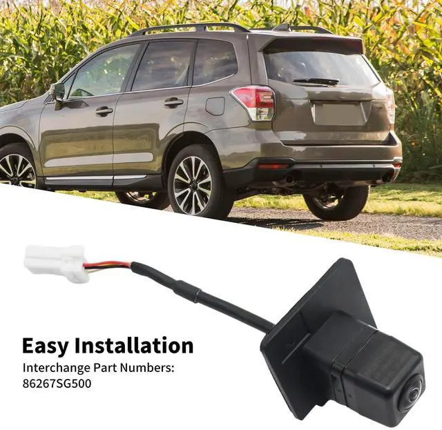 Alt view image 5 of 5 - Hoypeyfiy 86267SG500, Car Rear View Back Up Camera, Park Assist Reverse, Rear Vision Camera, Replacement for Subaru Forester 2017 2018
