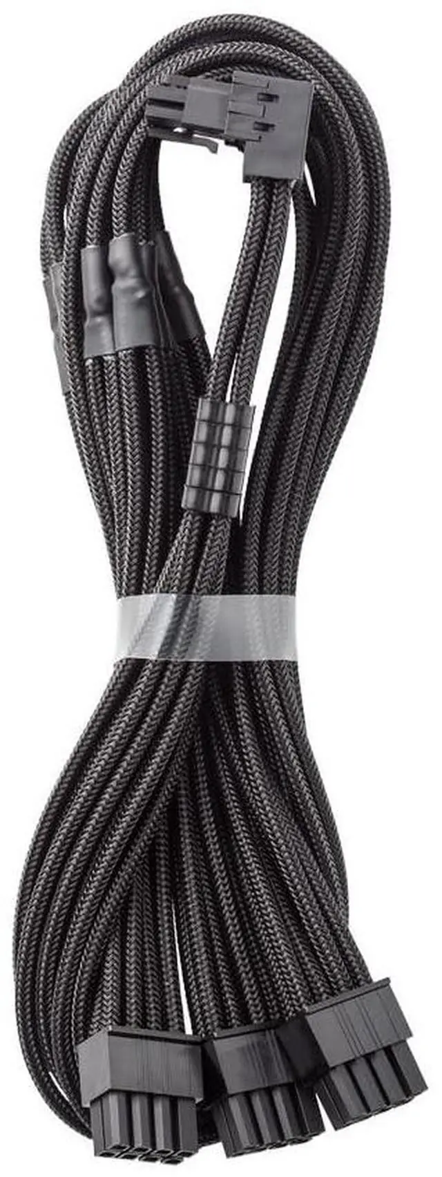 Main image of CableMod C-Series Pro ModMesh Sleeved 12VHPWR 90 StealthSense PCI-e Cable for Corsair - Variant B (Black, 16-pin to Triple 8-pin, 60cm)