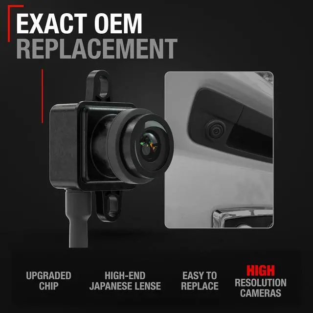 Alt view image 2 of 5 - Rear View Backup Camera - Compatible with 2011-2014 Dodge Charger, Chrysler 300 - Reversing Parking Assist Camera - OEM 56054058AH, 56054058AD, 56054058AE, 56054058AF, 56054058AG