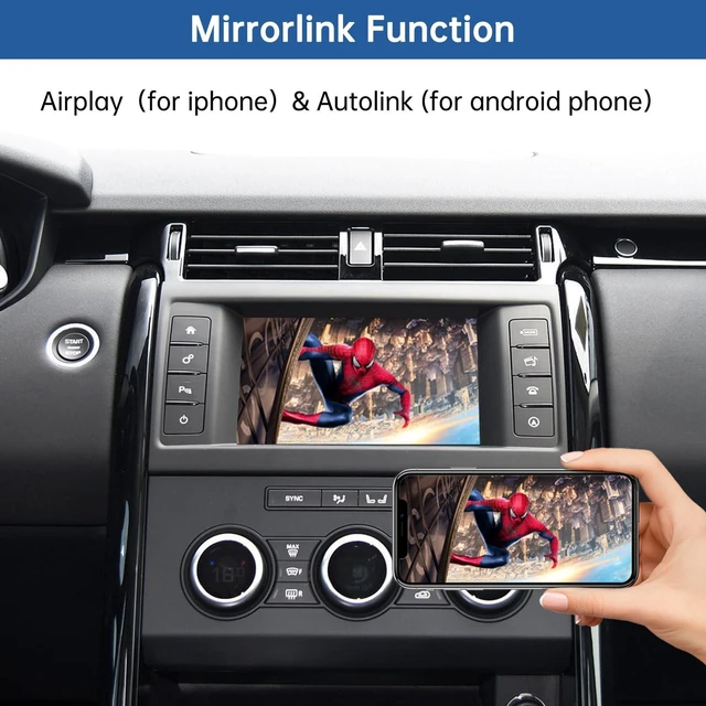 Alt view image 3 of 5 - Road Top CarPlay Retrofit Kit for Land Rover with Harman 8" Screen