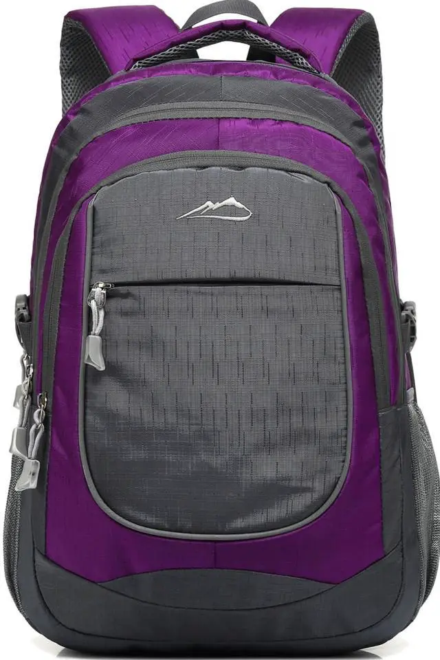 Main image of ProEtrade Extra Large Backpack Bookbag for College Travel Laptop Business Hiking Backpack Fit Laptop Up to 17 Inch Sturdy Multi Compartment Gifts for Men Women Night Light Reflective (Light Purple A)