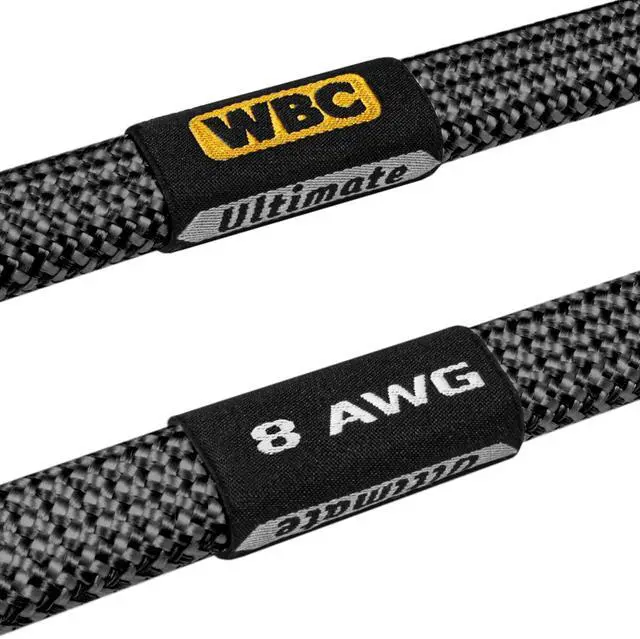 Alt view image 4 of 5 - WORLDS BEST CABLES 6 Foot Ultimate - 8 AWG - Ultra-Pure OFC - Premium Audiophile HiFi Speaker Cable Pair with Eminence Spade Plugs & Carbon Tweed Jacket