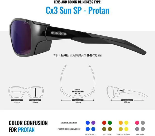 Alt view image 2 of 5 - Enchroma Color Blind Glasses - Summit - Vision Correcting & Enhancing Glasses Outdoor Use for Protan Color Blindness