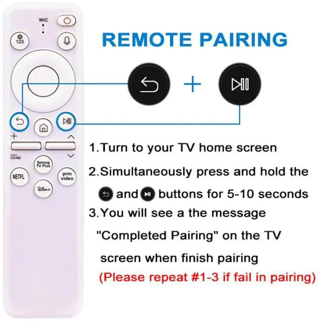 Alt view image 2 of 5 - BN59-01456D Voice Replace Remote Applicable for Samsung Smart TV QN85LS03DAFXZA QN85LS03DDFXZA QN55LS01DAFXZA QN43LS03DDFXZA QN50LS03DAFXZA QN75LS03DAFXZA LS43DM703UNXZA QN43LS03DAFXZA QN75LS03D