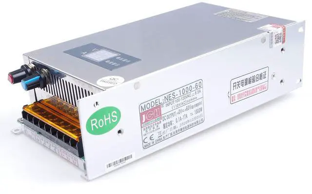 Alt view image 2 of 5 - LIVISN Adjustable DC Power Voltage Converter AC 110V to DC 0-60V 0-17A Module 60V 17A Switching Power Supply Digital Display 1000W Voltage Regulator Built in Cooling Fan (0-60V 0-17A)