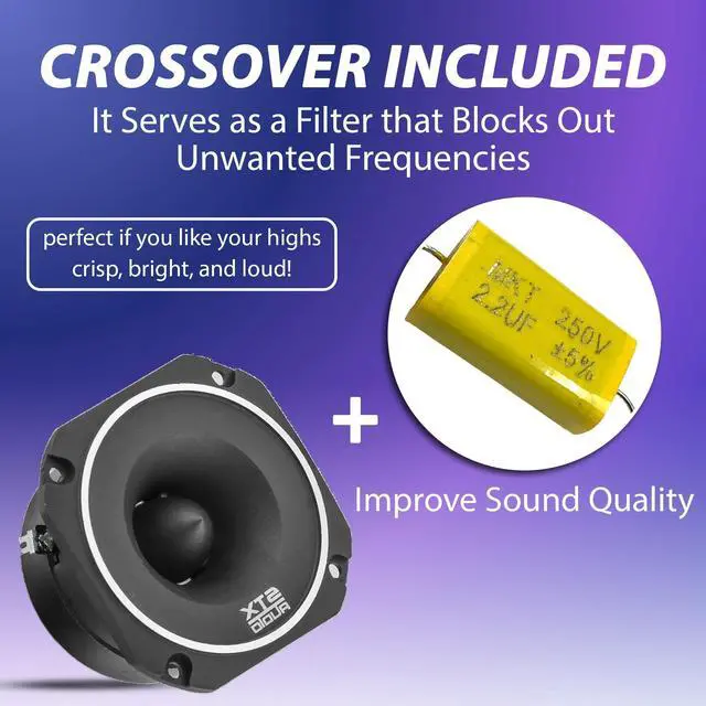 Alt view image 5 of 5 - STXAudio STX-55TW 3.4-Inch Super Tweeter Speaker, 4 Ohm, 800W Max Power, 105dB Sensitivity, Titanium Diaphragm, CCAW Voice Coil for Pro Car Audio