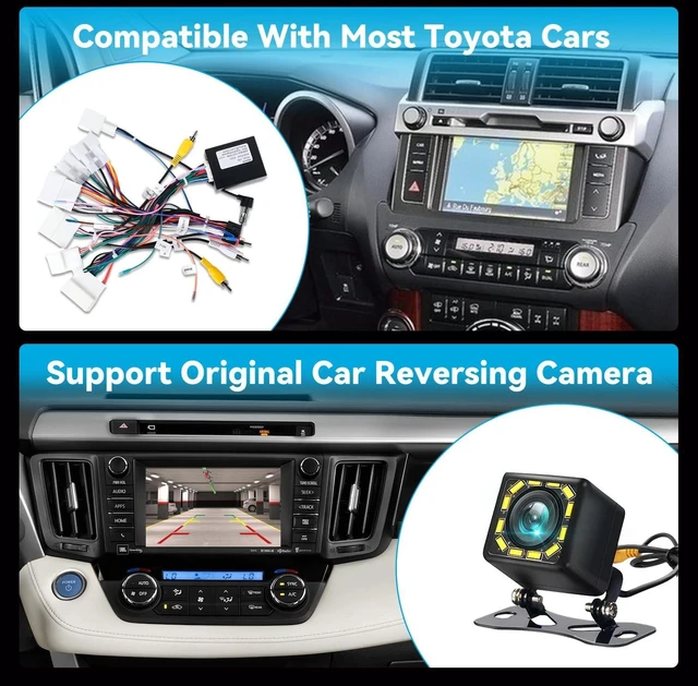 Alt view image 3 of 5 - NHOPEEW Radio Wiring Harness Connector Compatible for Toyota Camry Corolla Prius RAV4 Tacoma Highlander - 16 PIN Power Cable Fit Aftermarket Toyota Car Stereo Wire Cable Plug and Play