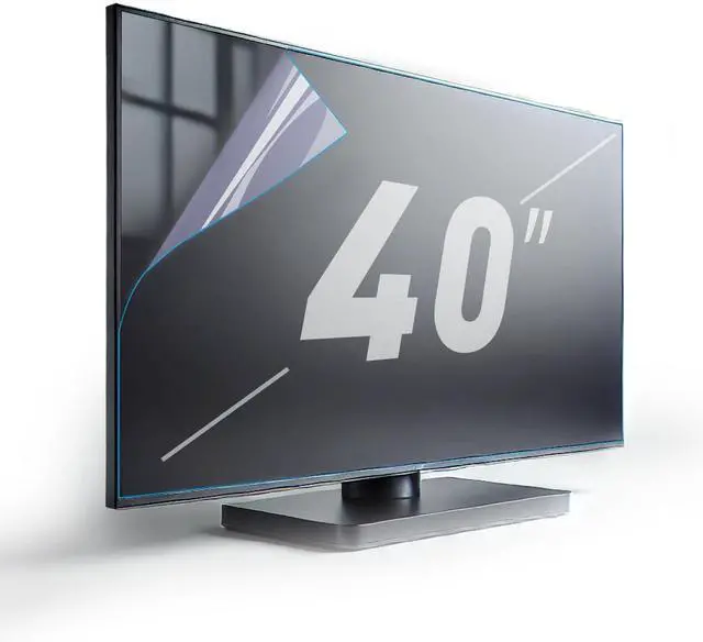 Main image of TYRHMY 40 Inch Anti Glare TV Screen Protector Anti Glare for TV Blue Light Filter Matte Finish for Glare Reduction, Reflection Control, and Optimising glare on TV screens
