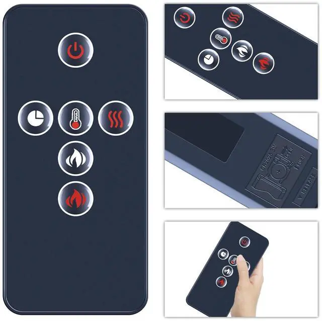 Alt view image 3 of 5 - SJUIF Replacement Remote Control for Napoleon Electric Fireplace W190-0095 NEFL32FH NEFL42FH NEFL50FH NEFL60FH NEFL72FH NEFL100FH NEFL42FH-MT NEFL50FH-MT NEFL60FH-MT Fireplace Heater