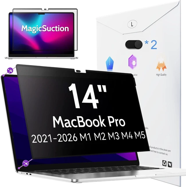 Main image of Peslv NanoSuction Privacy Screen for MacBook Pro 14 Inch