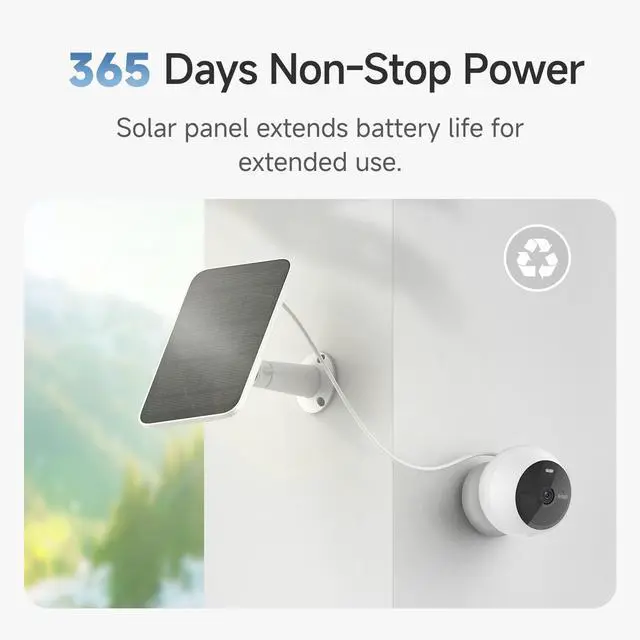 Alt view image 3 of 5 - Noorio Solar Security Cameras Wireless Outdoor, 1080P Battery Powered Magnetic Outdoor Camera with AI Motion Detection, 2.4G WiFi Only, Color Night Vision, Local Storage, 4-Pack
