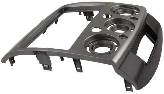 Alt view image 2 of 4 - YuYue Radio Stereo Panel for Ford Everest Ranger Mazda BT-50 BT50 2 Din Car Radio Frame Fasciaascia Panel DVD Stereo CD Panel Dash Mount Refit Installation Trim Kit Frame (Silver)
