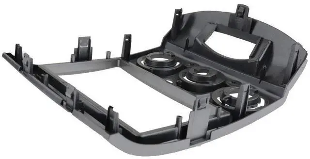 Alt view image 3 of 4 - YuYue Radio Stereo Panel for Ford Everest Ranger Mazda BT-50 BT50 2 Din Car Radio Frame Fasciaascia Panel DVD Stereo CD Panel Dash Mount Refit Installation Trim Kit Frame (Silver)