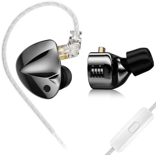 Main image of KZ DFi Tunable IEM Eabuds for Audiophile,KZ HiFi Dyanmic Driver in Ear Monitor Heavy Bass in Ear Headphone,Stereo DJ Earphone (with Switch, with Microphone)