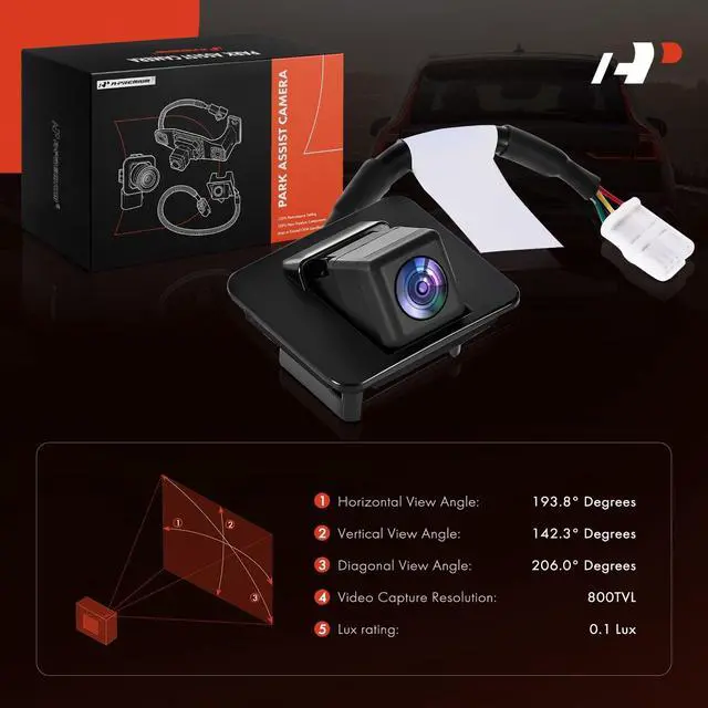 Alt view image 2 of 5 - A-Premium Park Assist Camera Rear View Backup Reverse Camera Compatible with Select Mazda Models - 2017 2018 2019 3 - Replace# B61T67RC0