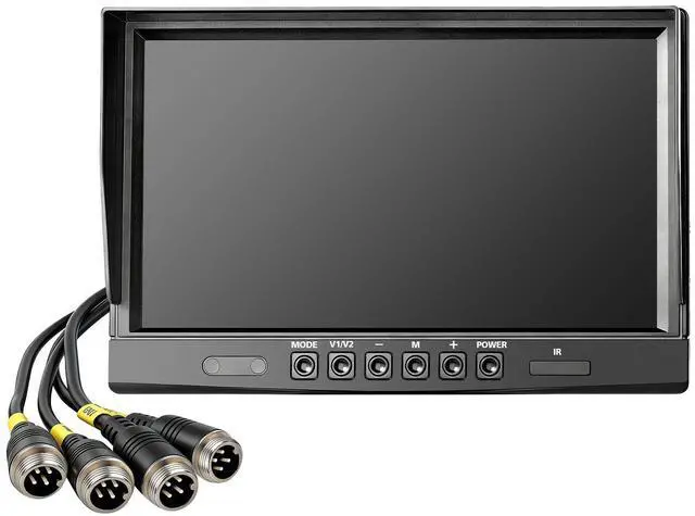 Main image of WOOCARTY 10.1-inch Single Monitor with Four Camera Interfaces, Compatible with Model Y4 Backup Camera System. Please Consult The Seller to Confirm Compatibility Before Purchase. (Model: Y4M)