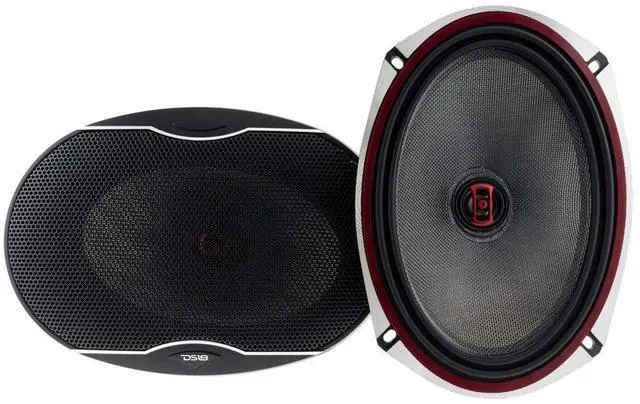 Main image of DS18 EXL-SQ6.9 6X9Inch, 3-Ohm 2 -Way High Sound Quality Coaxial Car Speakers, with Sleek Compact Design Providing Superior Bass Response, 560 Watts -Set of 2, Black
