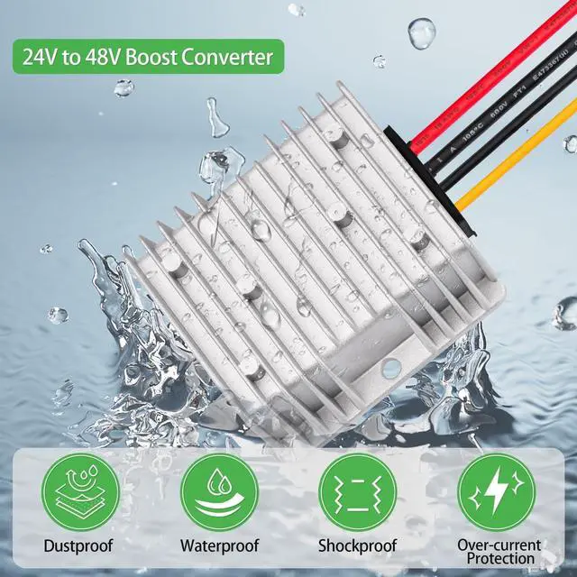 Alt view image 3 of 5 - 24V to 48V DC Step UP Converter for Starlink,ELFCULB 3A 144W Power Supply Voltage Booster Converter Regulartor