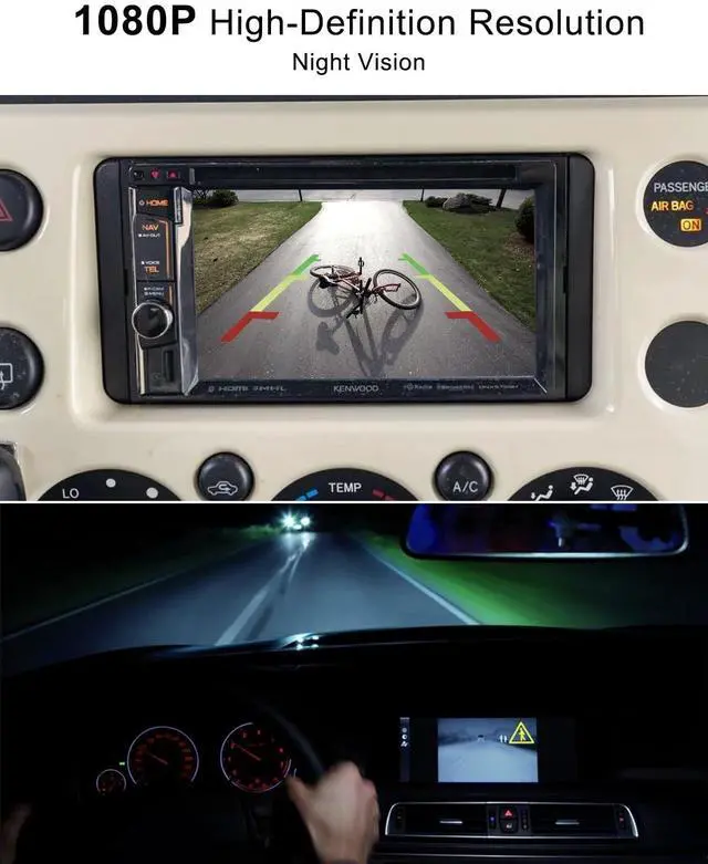 Alt view image 3 of 5 - Rear View Backup Camera Replace 86790-35040 8679035040 Fit for Toyota FJ Cruiser 2009-2014, High-Definition Parking Assist Camera 170 Ultra-Wide Angle