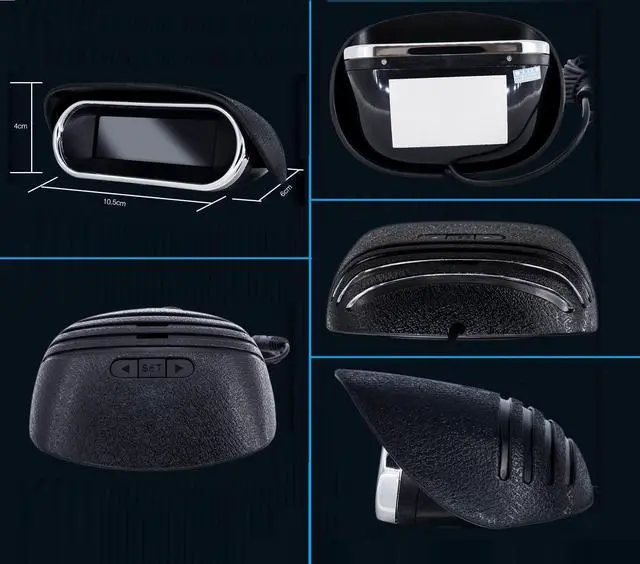 Alt view image 3 of 5 - Dual Core Parking 6 Sensors Rear Front View LCD Display Reverse Backup Radar New Adjustment Car LCD Dual-Display Dual-Core 6 Probe Reversing Backup Radar Dual Core Parking