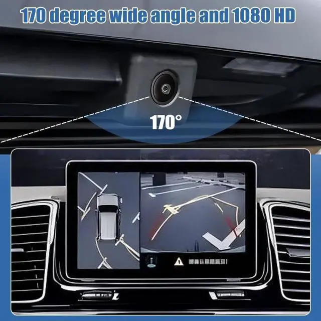 Alt view image 4 of 5 - RYLNOK Rear View Backup Camera Parking Assist Camera Compatible with Chevy 2016 2017 2018 2019 Silverado GMC Sierra 1500 2500 3500 Replace OE Number 84062896