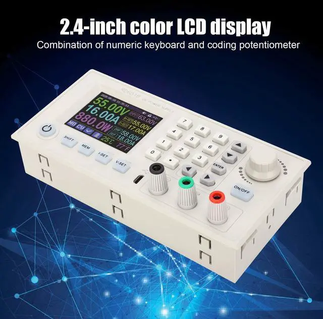 Alt view image 4 of 5 - CNC DCDC Buck Module, Buck Boost Supply, Adjustable Adapter Step Up and Down 6-70V to 0-60V(RD6018)