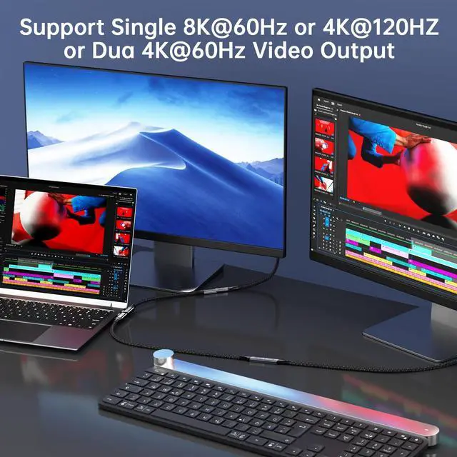 Alt view image 5 of 5 - KMMXXCPM 6.6FT USBC Extension Cable Right Angle Compatible with Thunderbolt 4/3,USB4 40Gbps Data Transfer,90 Degree USB C Male to Female Cable,Type C Extension 240W Fast Charging,8K/4K Video Display.