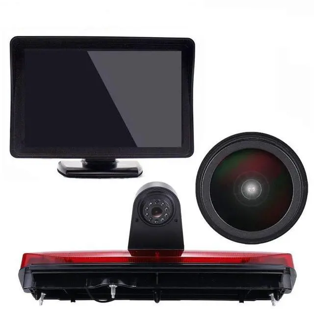 Main image of HD 1280x720pixel 1000Lines Third Brake Light Backup Camera Brake lamp Parking Camera Vehicle Rear View Camera+4.3" inch TFT LCD Monitor Transporter Replacement for Ford Transit Connect 2014-2017