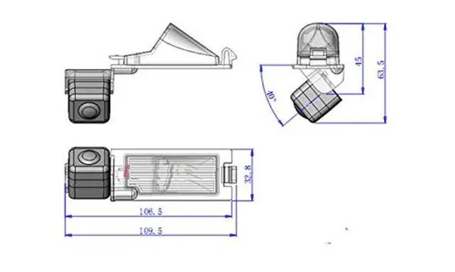 Alt view image 2 of 4 - for Dodge Caliber 2007~2012 Car Rear View Camera Back Up Reverse Parking Camera/Plug Directly