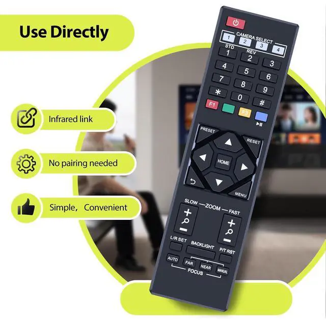 Alt view image 2 of 5 - RYQIF Replacement Remote Control Intended for PTZOptics IR Conferencing Camera PT20X-USB-GY-G2 K2, PT12X-USB-GY-G2, 20X-SDI