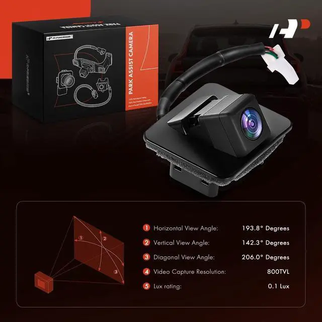 Alt view image 2 of 5 - A-Premium Park Assist Camera Rear View Backup Reverse Camera Compatible with Select Toyota & Scion Models - 2016-2020 Yaris, 2017-2018 Yaris iA, 2016 iA - Replace# 86790WB002