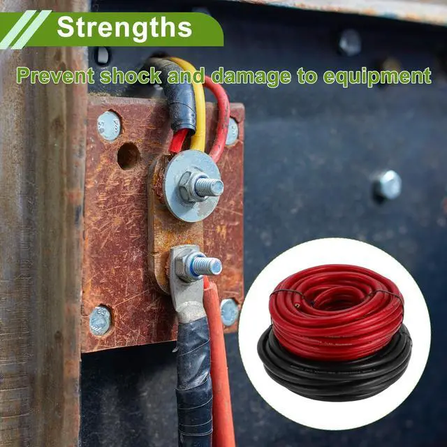 Alt view image 3 of 5 - HOPESPANNER 1/0 Gauge Copper - Clad Aluminum (CCA) Automotive Wire Power Wire Battey Cable Car Audio Speaker RV Trailer & Amp Wire- 50FT Each-Black& Red