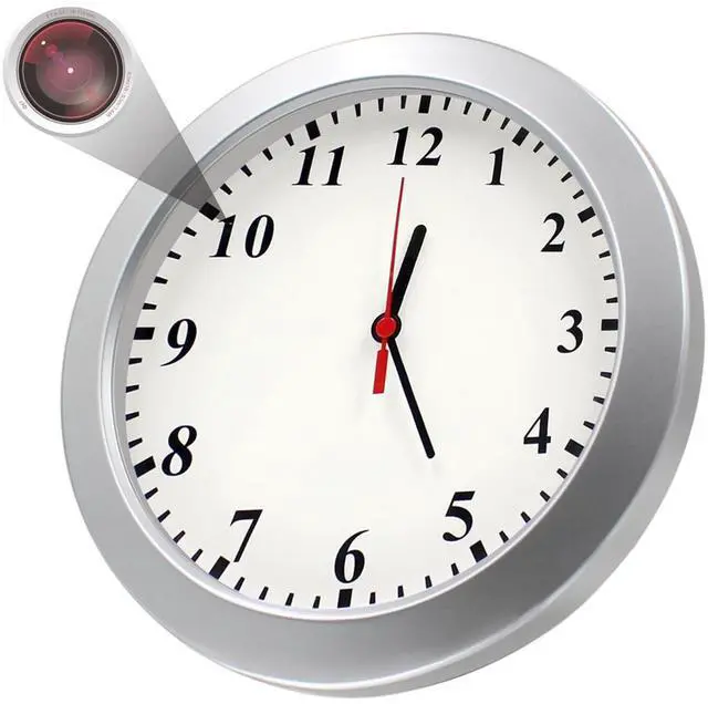 Main image of Pelay Hidden Camera Detector Wall Clock 1080P No WiFi Security Camera Nanny Cam Video Recorder with Motion Detection, No Audio Home/Office Surveillance