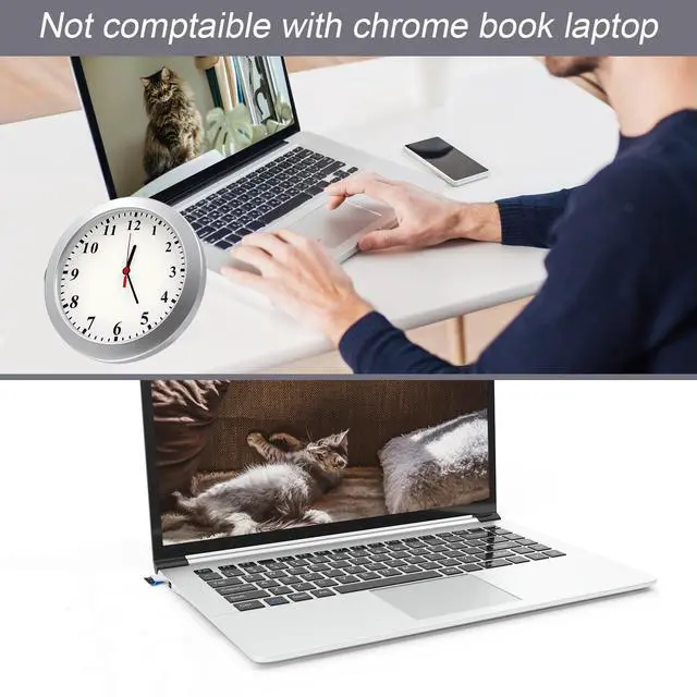 Alt view image 5 of 5 - Pelay Hidden Camera Detector Wall Clock 1080P No WiFi Security Camera Nanny Cam Video Recorder with Motion Detection, No Audio Home/Office Surveillance