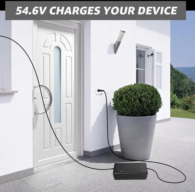 Alt view image 3 of 5 - Norward 54.6V Charger for Jetson Haze,Lithium Battery Charger Compatible with Jetson Haze JHAZE-BLK JHAZE-BLK-OB JHAZE-CAN-BLK JHAZEBLK Electric Power Cord