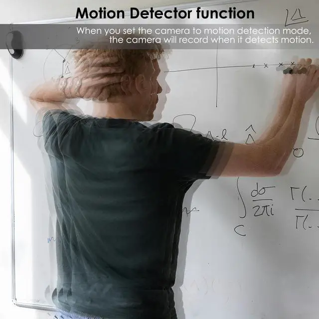 Alt view image 2 of 5 - Pelay Hidden Camera Detector Wall Clock 1080P No WiFi Security Camera Nanny Cam Video Recorder with Motion Detection, No Audio Home/Office Surveillance