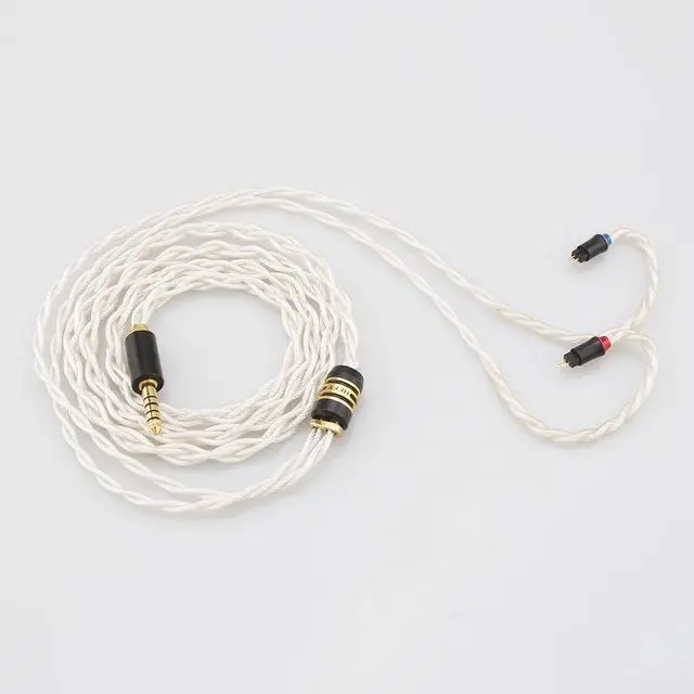 Alt view image 4 of 5 - Tirstrup 2 Pin IEM Earphone Cable for Inear Monitor-Silver Plated Copper Connector 2Pin 0.78mm /MMCX/Sens IE80/IE40Pro/IE100/IE300/ATH-E40/E50/IM50/IM70 (4.4mm)