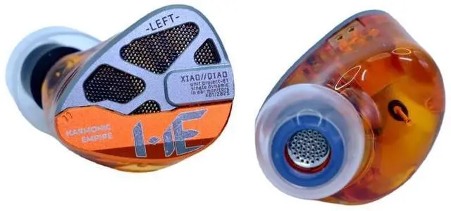 Alt view image 2 of 5 - syeindunce Tangzu Xiao Qiao 10mm Dynamic Driver IEMs, Harmonic Empire Semi-Open Back HiFi Earphones with Graphene Diaphragm & CNC Resin Shell (Orange, 3.5mm)