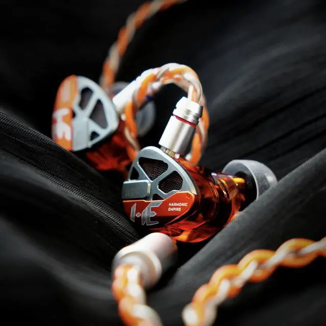 Alt view image 3 of 5 - syeindunce Tangzu Xiao Qiao 10mm Dynamic Driver IEMs, Harmonic Empire Semi-Open Back HiFi Earphones with Graphene Diaphragm & CNC Resin Shell (Orange, 3.5mm)