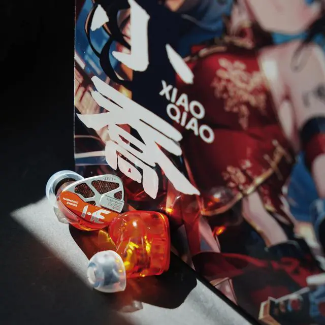 Alt view image 5 of 5 - syeindunce Tangzu Xiao Qiao 10mm Dynamic Driver IEMs, Harmonic Empire Semi-Open Back HiFi Earphones with Graphene Diaphragm & CNC Resin Shell (Orange, 3.5mm)