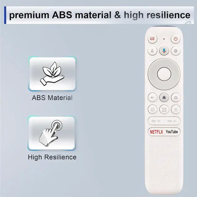 Alt view image 5 of 5 - Beyution RC902N Replacement Voice Remote Control fit for TCL NXTVISION Series QLED 4K UHD Smart TV 55A300W 65A300W 75A300W 85A300W, 2024 Model