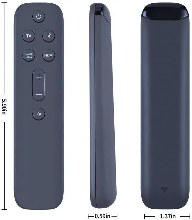 Alt view image 5 of 5 - PZL Replacement Remote Control Compatible with JBL Bar 5.1 Surround Soundbar System JBL2GBAR51IMBLKAM, JBL Bar 2.1 Deep Bass (MK2) JBL2GBAR21DB2BLKAM