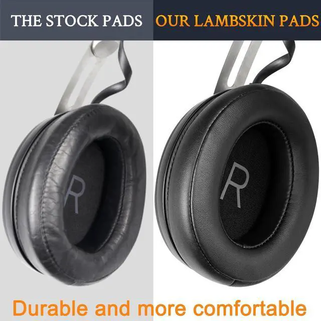 Alt view image 5 of 5 - SOULWIT Lambskin Earpads Replacement for Sennheiser Momentum 3 Wireless Noise Cancelling Over/Around-Ear Headphones, Ear Pads Cushions with Soft Noise Isolation Memory Foam - Black