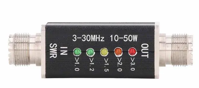 Main image of StandingMeter 10-50W with LED Indicator Mini Shortwave SWR Meter for Radio