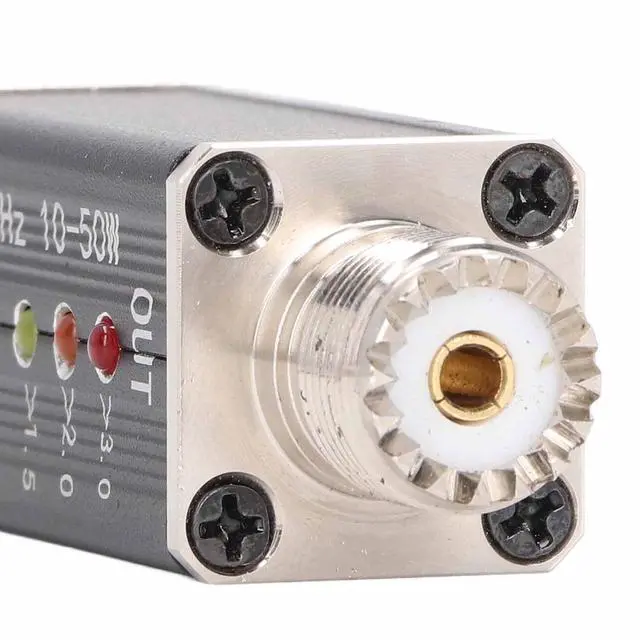 Alt view image 3 of 5 - StandingMeter 10-50W with LED Indicator Mini Shortwave SWR Meter for Radio