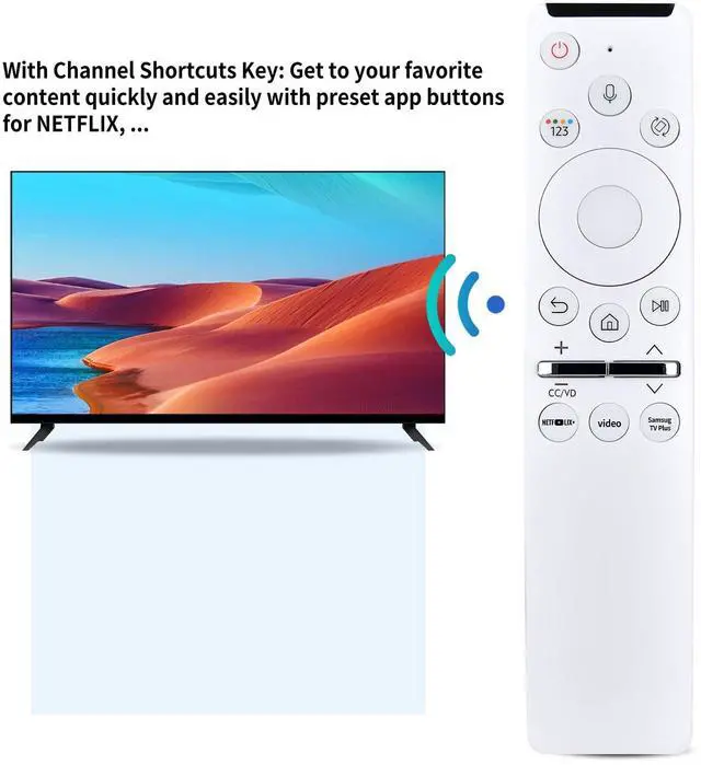 Alt view image 3 of 5 - SJUIF BN59-01330T Replacement Remote Control for Samsung The Sero QLED 4K Smart TVs RMCSPR1AP1 QN43LS05TAFXZA QN43LS01TAFXZA QN55LS01TAFXZA QN82Q800TAFXZA QN65Q80TAFXZA QN65Q800TAFXZA