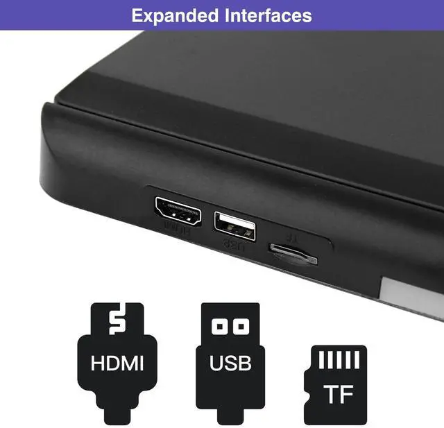 Alt view image 5 of 5 - RicoRich 11.6 inch Car Overhead Player Monitor Display 1080P HD Digital TFT IPS Screen Video Ultra Thin Mounted Flip Down TV Car Roof Player with AV Input, HDMI, IR,TF,FM and USB (No DVD)
