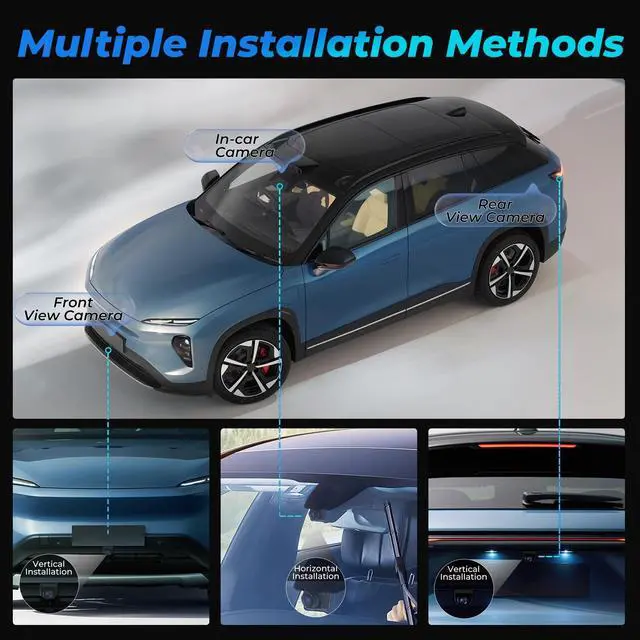 Alt view image 5 of 5 - Bzgnl AHD 1080P Vehicle Backup Camera for Car,360Rotatable Reverse Rear View Cameras Night Vision IP69K Waterproof Rear/Front/Side View Camera 170 Wide Angle Reverse Line Universal for Vehicles