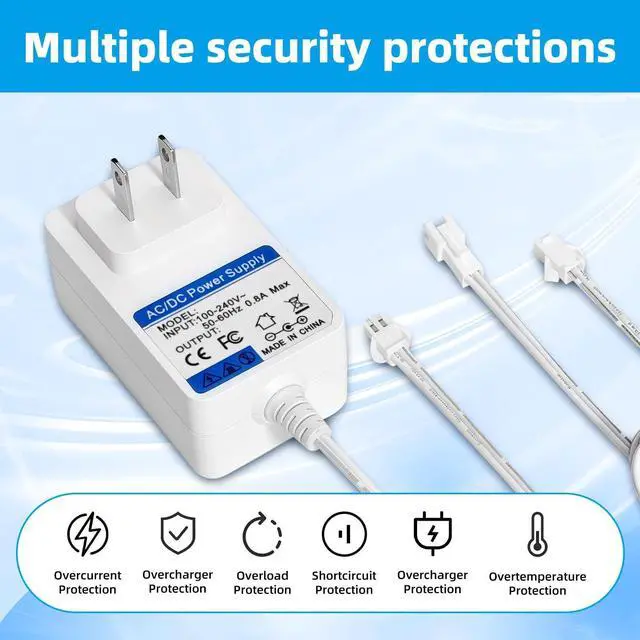 Alt view image 3 of 5 - 12.6V 1A Power Supply Charger for DC Motors #MTDCB-Charge Acmeda Recharger Compatible with All Rollease Automate Li-ion, Motorized Electric Roller Blinds Shades Charger